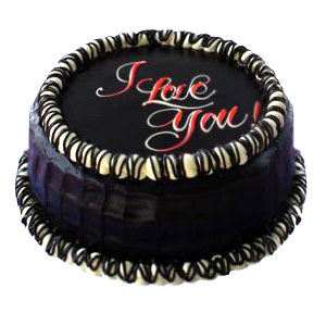 Round Chocolate Cake 1/2 kg with Icing BE MINE