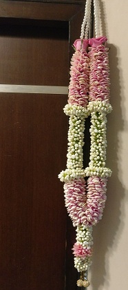 2 Pink and white flower Garlands for wedding